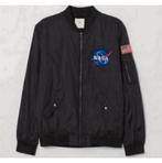 Veste H&M Nasa blouson bomber L veste pilote Space Travel, Enlèvement ou Envoi, Comme neuf, Taille 52/54 (L), Noir