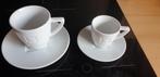 2 tasses nespresso blanches, Maison & Meubles, Cuisine | Vaisselle, Comme neuf, Tasse(s) et/ou soucoupe(s), Enlèvement ou Envoi