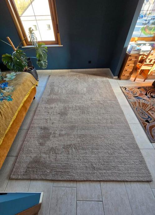 2 grote, handgeknoopte tapijten in zandkleur (205 x 300 cm), Huis en Inrichting, Stoffering | Tapijten en Vloerkleden, Zo goed als nieuw