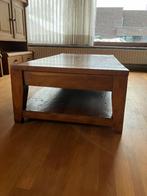 Salontafel, Huis en Inrichting, Tafels | Salontafels, Ophalen, Zo goed als nieuw, Rechthoekig, Teakhout
