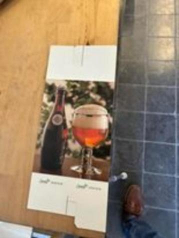 Trappist Orval tafel reclame karton, Enlèvement ou Envoi, Neuf, Panneau, Plaque ou Plaquette publicitaire, Autres marques