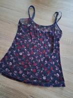 Donkerblauw topje met bloemetjes xs, Kleding | Dames, Topjes, ANDERE, Blauw, Ophalen of Verzenden, Zo goed als nieuw
