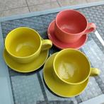 3 grands bols ou tasses avec sous-tasses, Ophalen, Nieuw, Kop(pen) en/of Schotel(s)