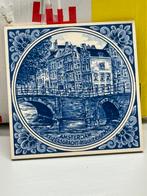 Tegel delfts blauw amsterdam keizersgracht-reguliersgracht, Antiek en Kunst, Ophalen of Verzenden