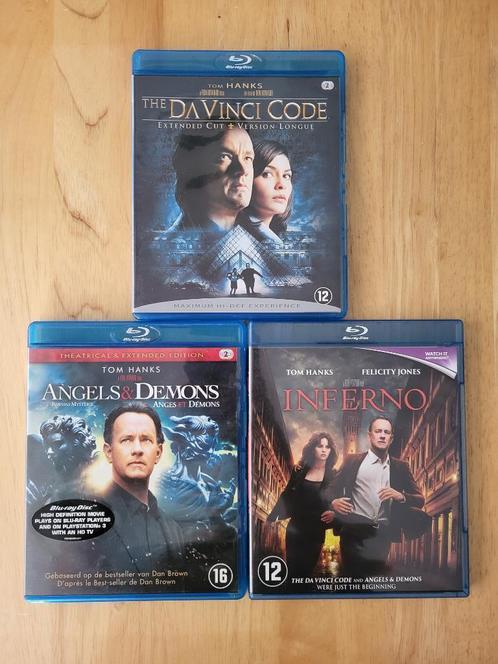 Lot Blu-Ray intégrale Da Vinci Code Anges et Démons Inferno, Cd's en Dvd's, Blu-ray, Zo goed als nieuw, Avontuur, Ophalen