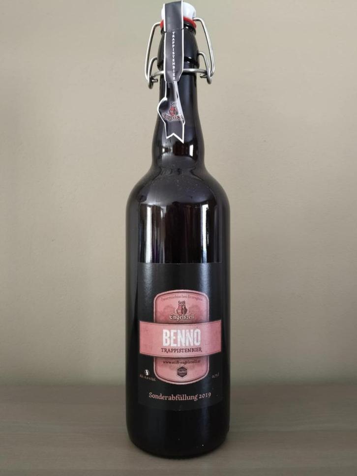 Unieke fles Oostenrijks Trappistenbier Engelszell Benno 75cl, Verzamelen, Biermerken, Zo goed als nieuw, Flesje(s), Overige merken