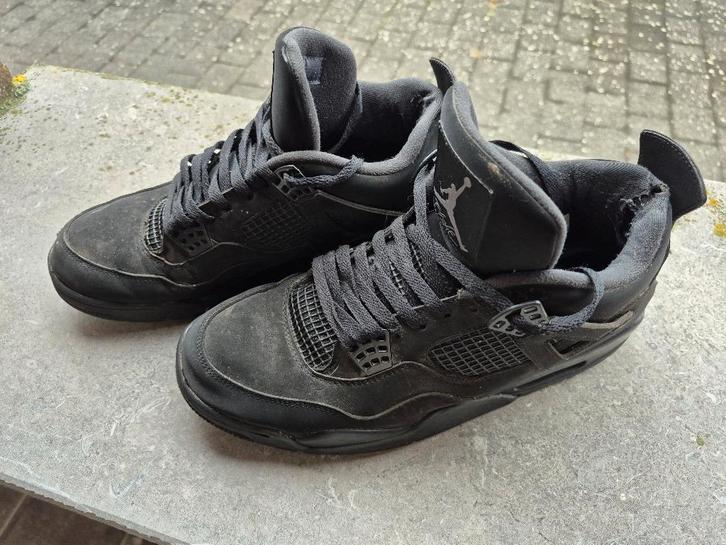 Nike air Jordan 4 retro black cat maat 45, Kleding | Heren, Schoenen, Gedragen, Sneakers, Zwart, Ophalen