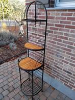 keukenrek wandrek in staal en massief hout 180 cm, Huis en Inrichting, Woonaccessoires | Wandplanken en Boekenplanken, Ophalen of Verzenden