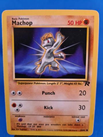 Machop 59/82 - Team Rocket, Envoi, Utilisé