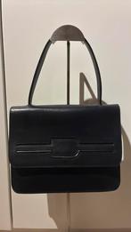 Donkerblauwe vintage handtas delvaux, Handtassen en Accessoires, Tassen | Damestassen, Ophalen of Verzenden, Gebruikt