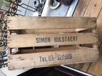 Caisse bois ancienne SIMON HULSTAERT très solide, Enlèvement ou Envoi