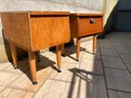 Set vintage nachtkastjes, Ophalen, Zo goed als nieuw, Hout