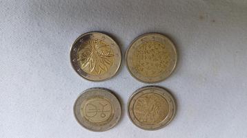 4 herdenkingsmunt van 2 euro beschikbaar voor biedingen
