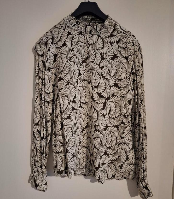 Prachtig Kaffe-shirt, maat 40, Kleding | Dames, Blouses en Tunieken, Zo goed als nieuw, Maat 38/40 (M), Bruin, Verzenden