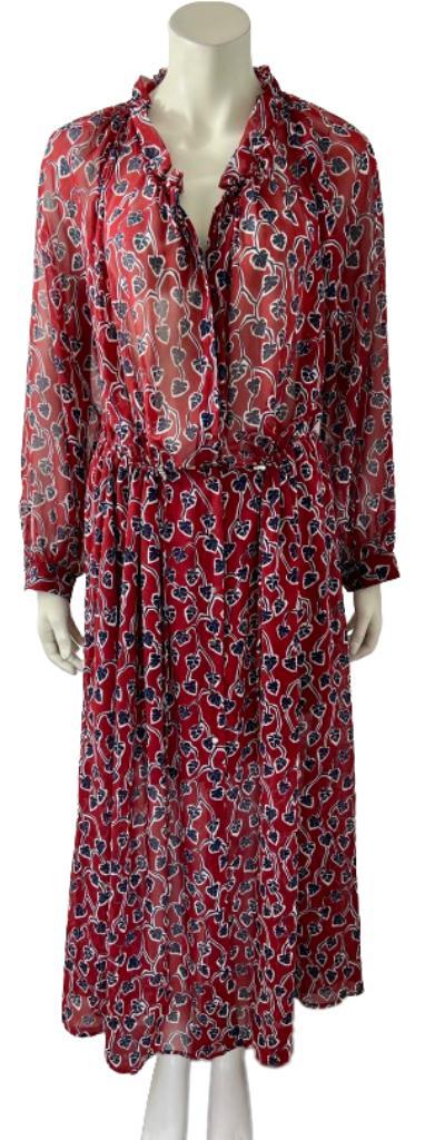 Robe IKKS - 36, Vêtements | Femmes, Robes, Comme neuf, Taille 36 (S), Rouge, Sous le genou, Envoi