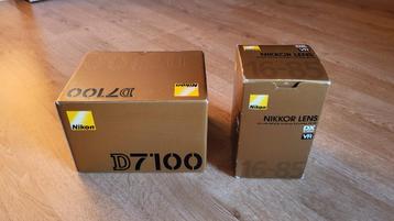 Nikon D7100 in nieuwstaat + 16-85 VR G ED disponible aux enchères