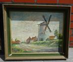 peinture moulin à vent l 57 x h 47 cm, Antiquités & Art, Enlèvement