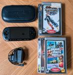 Sony PSP Bundel - 5 Games (GTA, Tekken, MediEvil) + Case, Games en Spelcomputers, Ophalen, Zwart, PSP, Gebruikt