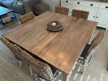 teaktafel+stoelen william Winston collectie (ook apart tk) beschikbaar voor biedingen