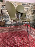 Arne Jacobsen Style Stoelen - 6 stuks/groen, Arne Jacobsen (type), Vijf, Zes of meer stoelen, Gebruikt, Hout