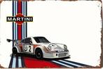 Reclamebord vintage Martini Porche - mancave poolhouse nieuw, Ophalen of Verzenden, Nieuw, Reclamebord