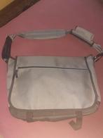 schouder / laptop tas in canvas, 40 tot 60 cm, Verzenden, Minder dan 20 cm, Grijs