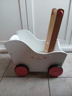 Houten poppenwagen, Kinderen en Baby's, Speelgoed | Houten speelgoed, Ophalen, Zo goed als nieuw