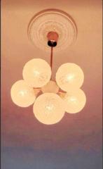 vintage Kaiser sputnik plafondlamp Mid-Century, Maison et Meubles, Enlèvement ou Envoi
