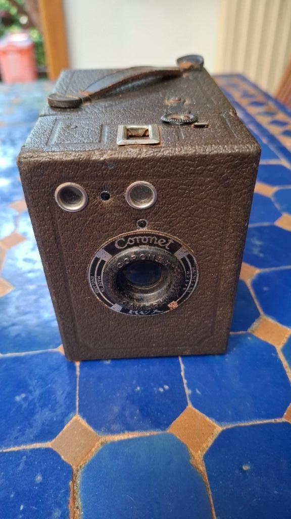 Coronet rex Camera - marron (rare), Verzamelen, Foto-apparatuur en Filmapparatuur, Fototoestel, Voor 1940, Ophalen of Verzenden