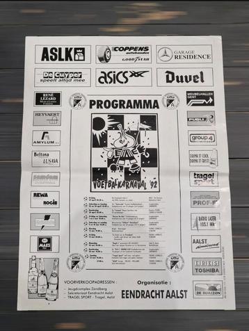 Eendracht Aalst (affiche 1992) beschikbaar voor biedingen