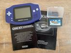 Gameboy Advance Paars + Super Mario Advance, Games en Spelcomputers, Game Boy Advance, Ophalen of Verzenden, Met games