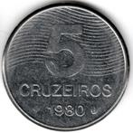 Brazilie : 5 Cruzeiros 1980  KM#591  Ref 16094, Postzegels en Munten, Ophalen of Verzenden, Zuid-Amerika, Losse munt