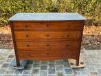 Kast met 4 schuiven en marmeren blad, Enlèvement, Comme neuf