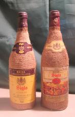 2x oude Spaanse rode wijn - Rioja siglo - 1980/1991, Verzamelen, Spanje, Ophalen of Verzenden, Zo goed als nieuw, Rode wijn