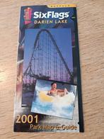 Six Flags Darien Lake flyer 2001, Comme neuf, Enlèvement ou Envoi, Pretparken