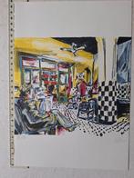 Mooie litho Nick Andrews "Interieur" uit 2005, Ophalen of Verzenden