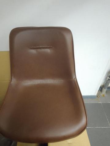 6 bruine pu leder eetkamerstoelen kuipstoel nieuw in doos, Huis en Inrichting, Ophalen, Bruin, Nieuw, Leer