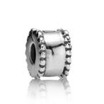 Pandora clip stopper round, 1 bracelet à breloques, Enlèvement ou Envoi, Argent, Pandora