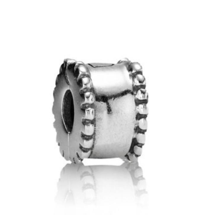 Pandora clip stopper round, Handtassen en Accessoires, Bedels, Pandora, Zilver, 1 bedel, Ophalen of Verzenden