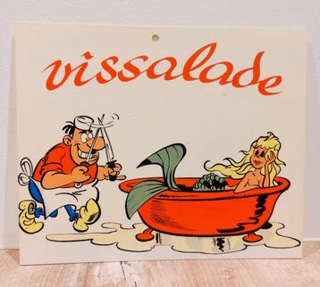 Oud bordje Frituur / Café "Vissalade"