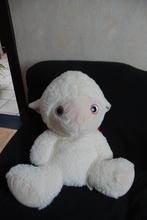 Superbe grande peluche Agneau aux yeux pailletés pour Pâques, Enlèvement ou Envoi, Comme neuf, Autres types