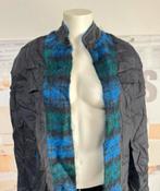 Zeldzame cape poncho Donegal Design mohair wol wool blauw, Kleding | Dames, Ophalen of Verzenden, Zo goed als nieuw, Blauw