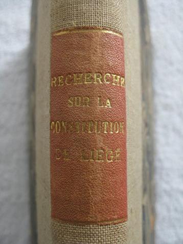 Pays de Liège - 1787 1788 collector bibliophiles historiens beschikbaar voor biedingen