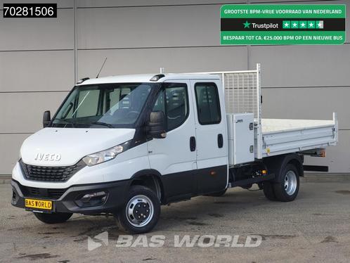 Iveco Daily 35C16 3.0L Open Laadbak Dubbel Cabine met Kist 3, Auto's, Bestelwagens en Lichte vracht, Bedrijf, Te koop, Airconditioning