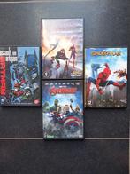 4 dvd's superhelden, Gebruikt, Tekenfilm, Ophalen of Verzenden, Alle leeftijden