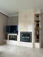 Gepolijste marmeren wandbekleding /schouwwand in natuursteen, Enlèvement, Comme neuf, Marbre