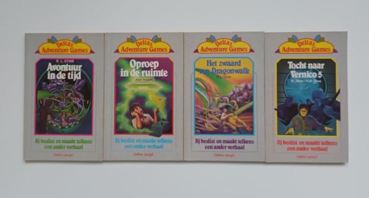Deltas Adventure Games boeken: Complete reeks 1-4, Boeken, Kinderboeken | Jeugd | 10 tot 12 jaar, Ophalen of Verzenden
