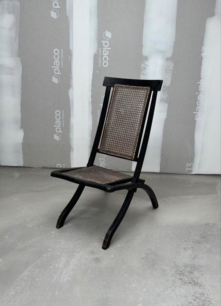 Antieke klapstoel, Huis en Inrichting, Stoelen, Gebruikt, Eén, Ophalen