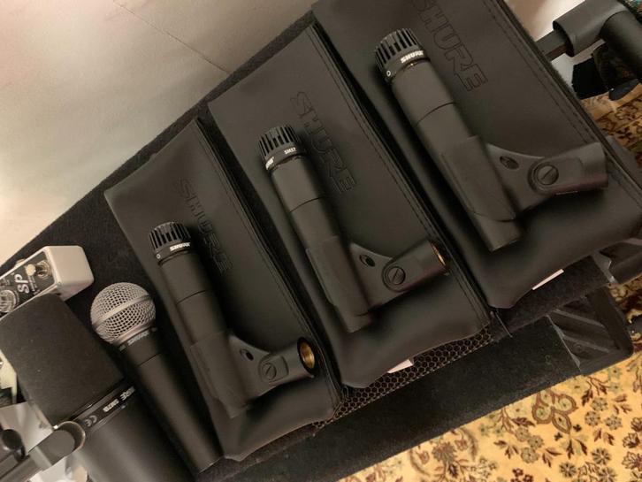 3x Shure SM57 te koop., Muziek en Instrumenten, Microfoons, Ophalen of Verzenden