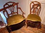 Paar Chippendale stoelen en fauteuils, Antiek en Kunst, Antiek | Meubels | Stoelen en Sofa's, Ophalen